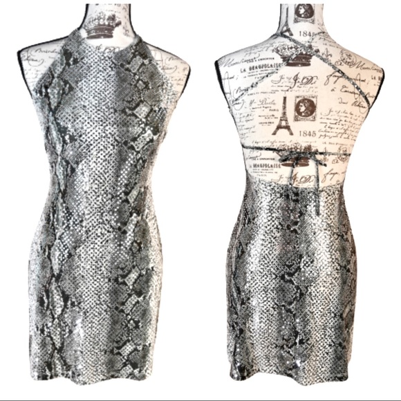 Charlotte Russe Dresses & Skirts - HP🌹 Y2K Sexy Snake Print Charlotte Russe Dress